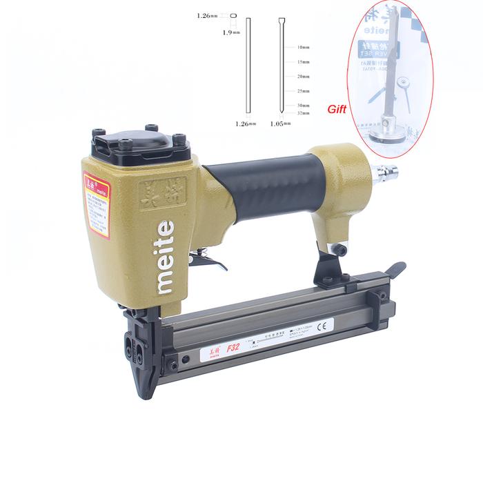 Meite F32 Pneumatik Brad Nailer Gun Alat Stapler Udara untuk