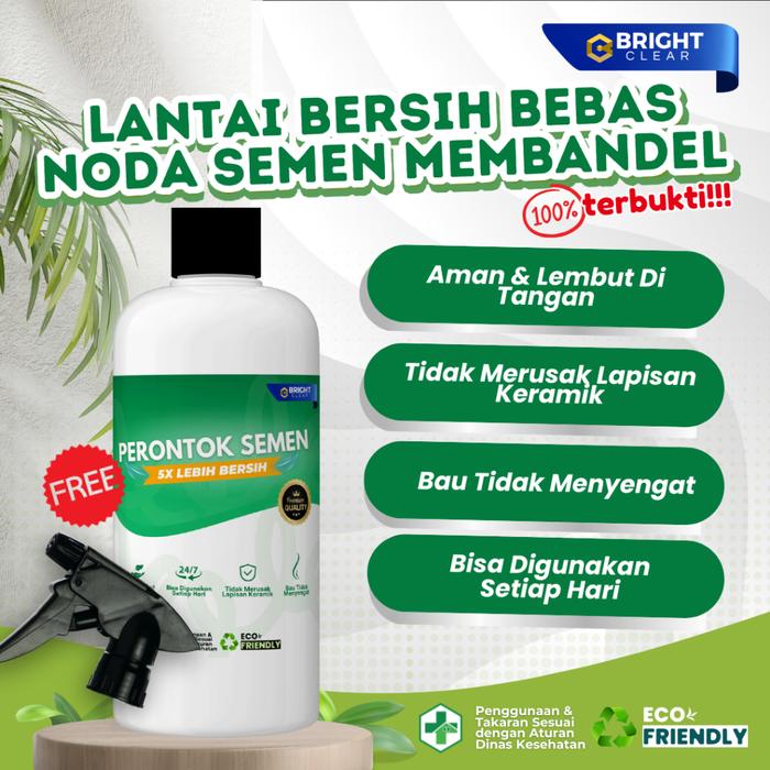 Pembersih noda semen pada keramik cement remover spray