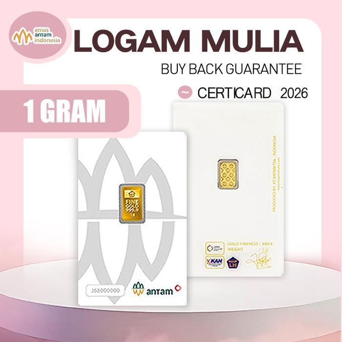 LM Logam Mulia Emas Antam 1 gr gram Kado Ulang Tahun Happy Birthday Souvenir Gift Hadiah