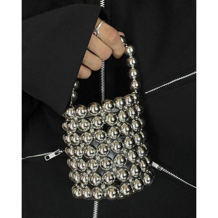 Ball Bag 001 Silver Beads Bag | Tas Ball 001 Tas Manik Silver