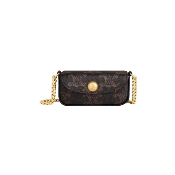 Crossbody Bag Lipstick EUUSID Case On Chain Triomphe Canvas Elegan