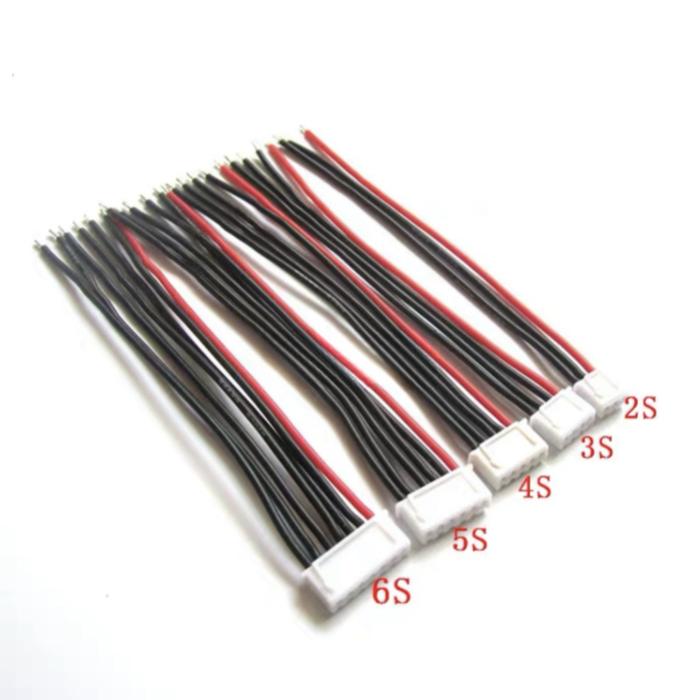 JST XH 2.54mm Female Socket Lipo Battery Balance Wire Extension Charger Plug Connector 22AWG Silicon