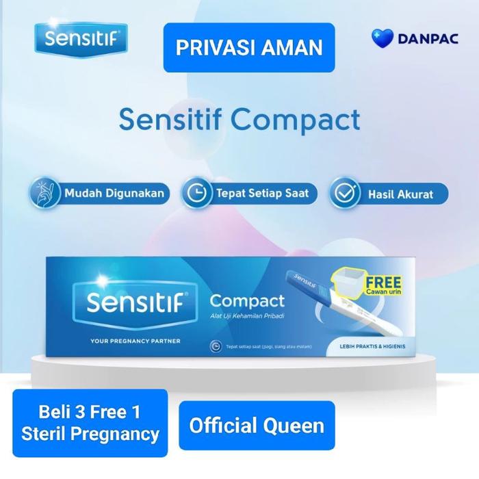 PRIVASI AMAN Tespek Alat Tes Kehamilan Sensitif Compact Sekali Pakai dengan Hasil Cepat Alat Tes Keh