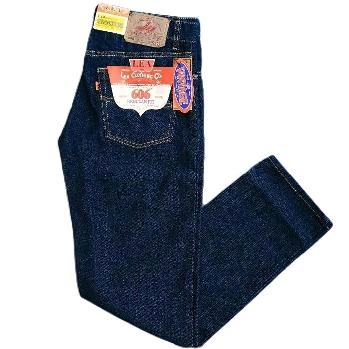 LEA Celana Jeans Pria 606 Model Reguler Fit Original Tahan Lama Awet Desain Pas Kenyamanan Gaya Slim