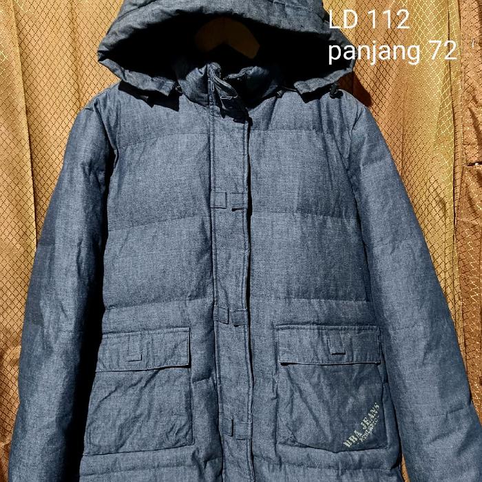 jake bulu angsa denim down jacket parka jaket gunung parka bulang abu jaket bulang parka jaket gelem