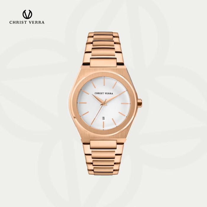 JAM TANGAN PRIA CHRIST VERRA / CV 10985G-15WHT ORIGINAL