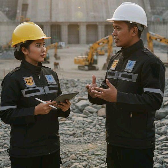 Gratis Nama dada - Jaket Taslan Satpam Security, Jaket Satpam Waterproof pria, Rompi Taslan security
