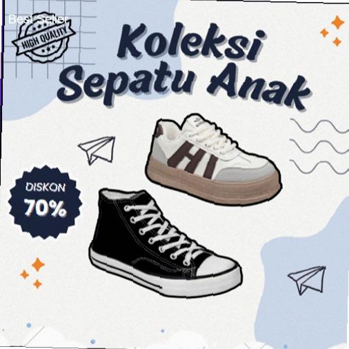 Zeodda Pekanbaru Sepatu Sneakers Sekolah Anak Size 36-37 Back To School | Kekinian