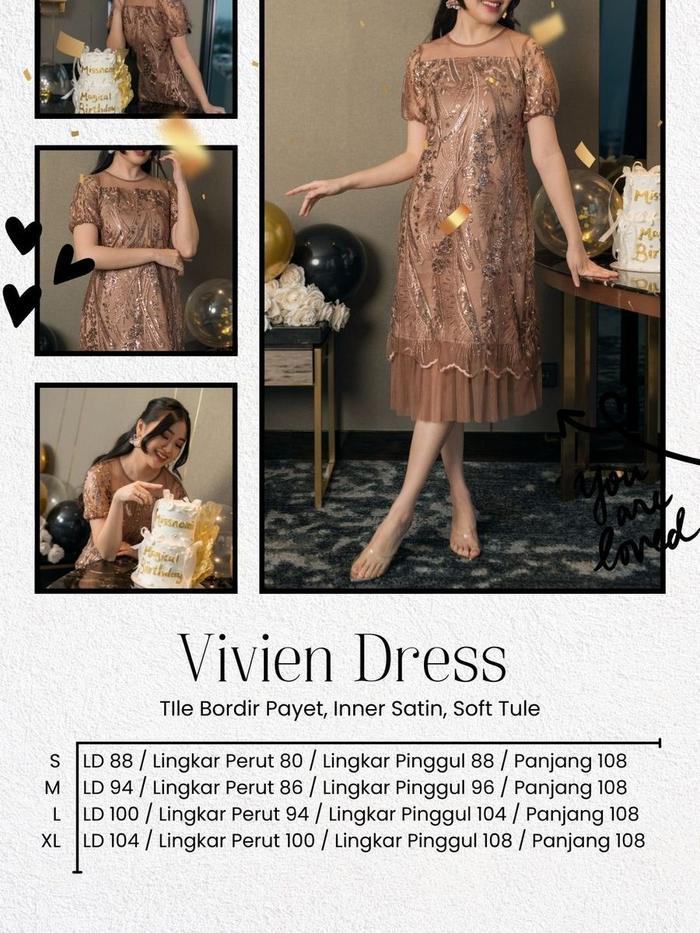 Miss Nomi - Vivien Dress Vol 3/ Baju Wanita / Gaun Pesta Wanita / Party Dress Christmas / Dress Nata