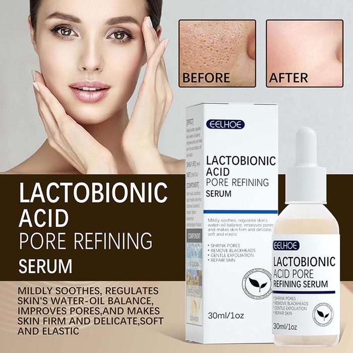 30ml Lactobionic Acid Pore Shrink Face Serum Hyaluronic Acid Serum