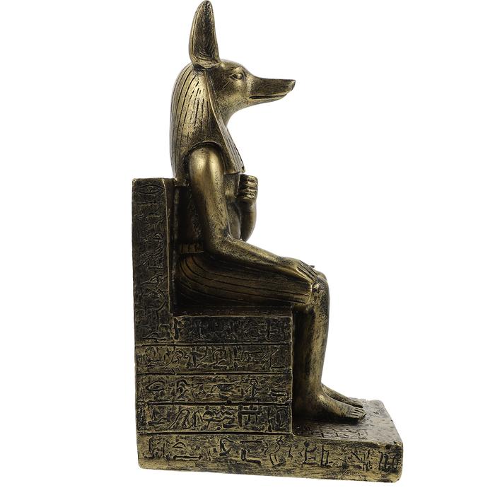 Egyptian Dog Statue Anubis God Sculpture Figurine Resin Egypt Decor
