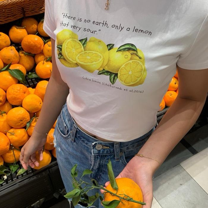 13DEGRES - Baby LEMON Tee - Croptop WOMEN