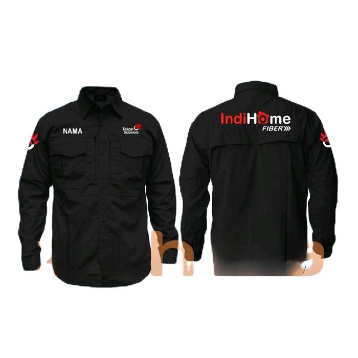 Kemeja tactical Indihome fiber baju tactical Indihome fiber seragam Indihome fiber kemeja Indihome f