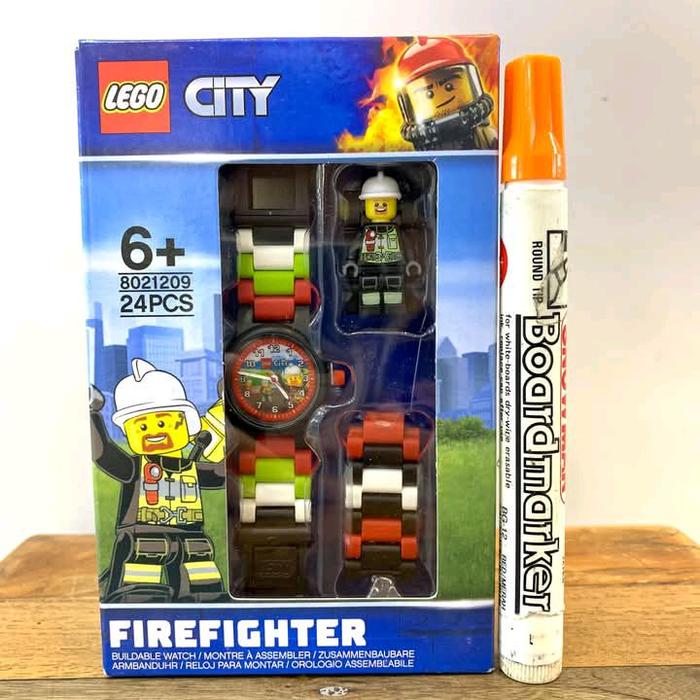 jam LEGO City Firefighter Watch jam tangan karakter original CWUwipDSD #lego #jam #itoys #vanmarve