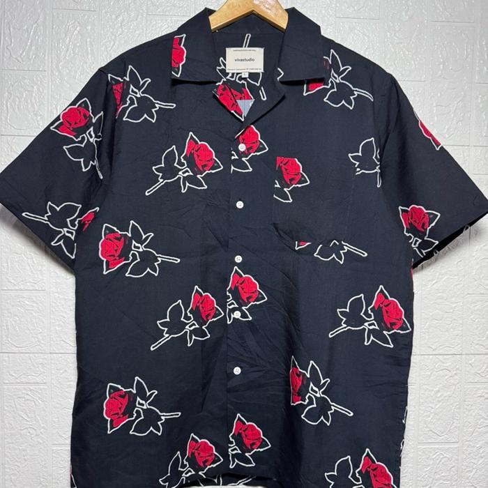 KEMEJA VIVASTUDIO XL/KEMEJA OPEN COLLAR/HAWAII SHIRT/KEMEJA BRAND/SECOND THRIFT