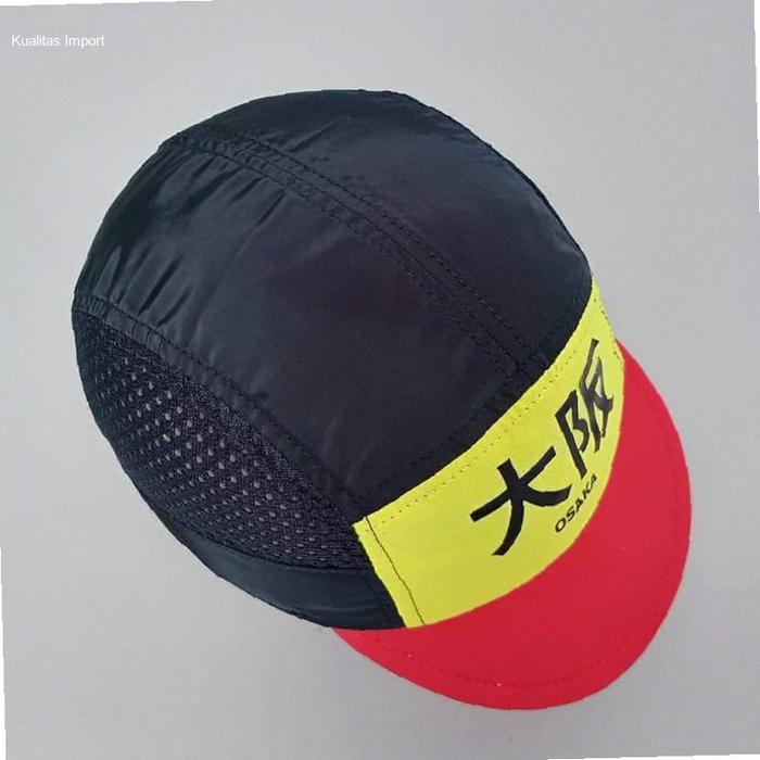 cycling caps topi sepeda osaka hitamproduk original local brand | Kekinian