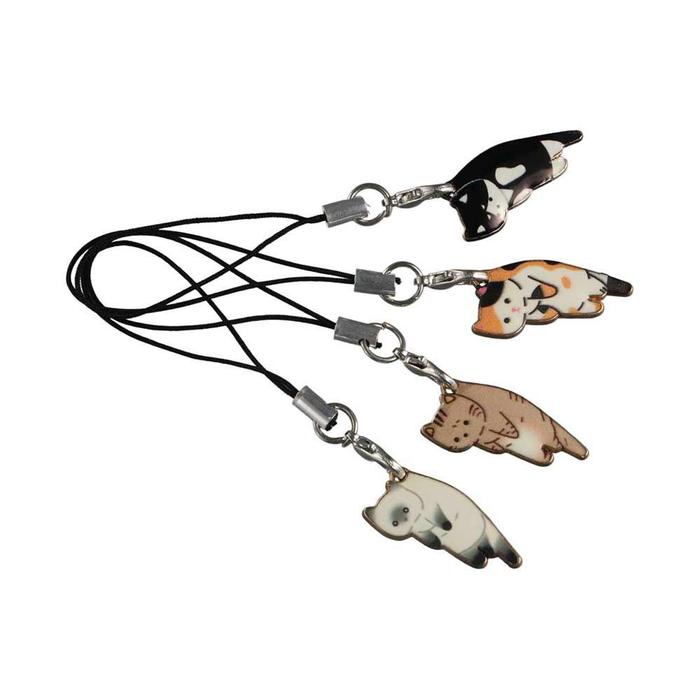 Cute Case Strap Decor Keychains Bag Charms Metal Phone Lanyards Mobile Phone Strap Cat Phone Strap P