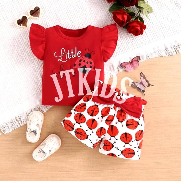 Setelan Anak Anak Perempuan Viola - Set Viola Fashion Motif