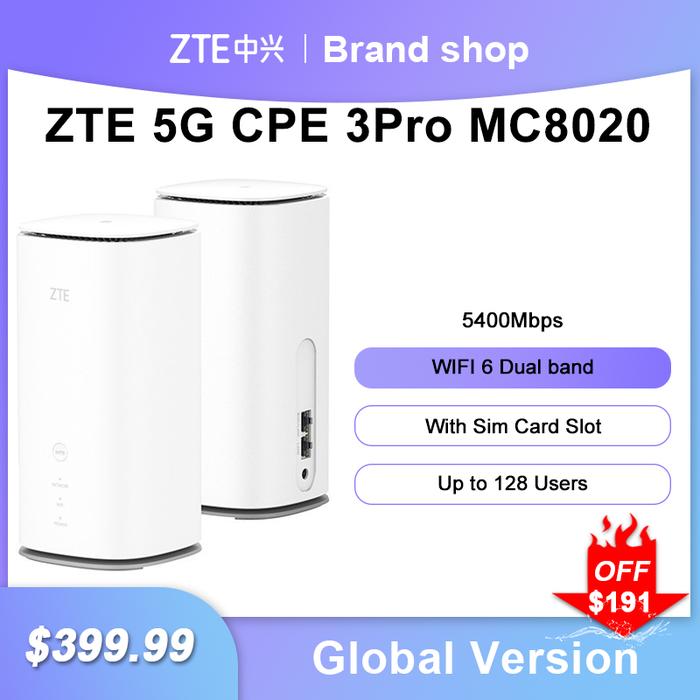 Original ZTE MC8020 5G WIFI6+ Router 5400Mbps Dual Band mesh wifi