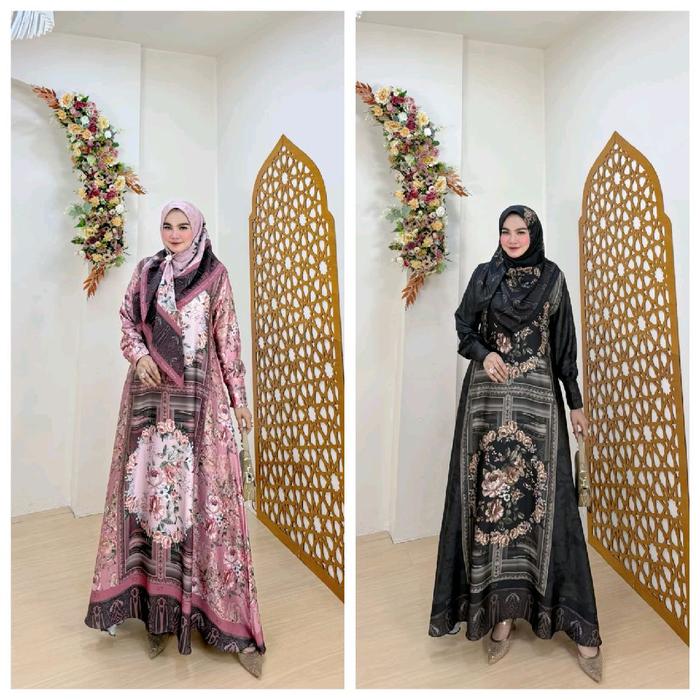 RAYANA SET HIJAB PREMIUM BY RAINA REFERENSI GAMIS SHELLASAUKIA