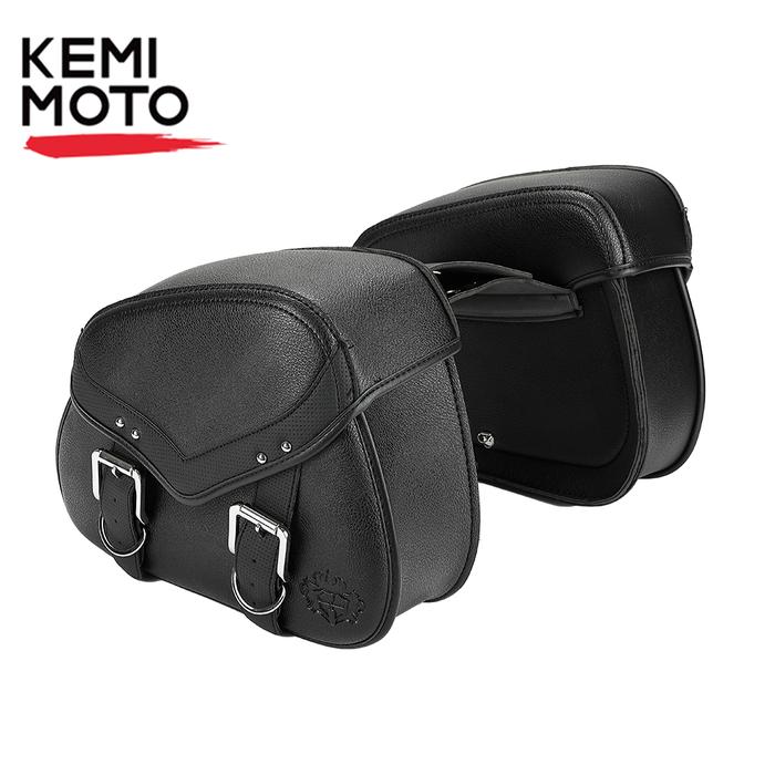 Tas Samping Motor Tas Sadel Kulit Motor Retro Tas Alat Aksesori Motor