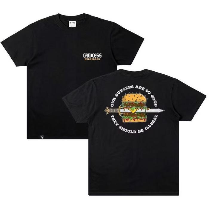 [HOT] Tshirt LAWLESS BURGERBAR - ILLEGAL | Lawless Jakarta Official