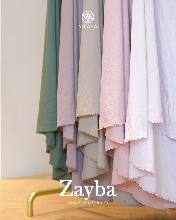 TERBATAS VHIANA Zayba Travel Set Mukena Travel Parasut Silk Premium Lembut Nyaman