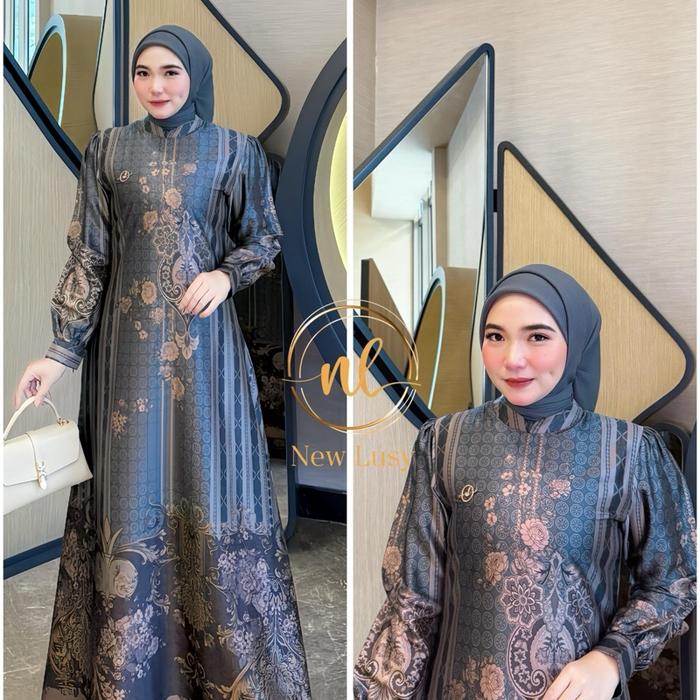 Livina Dress by New Lusy siap kirim cod gamis kekinian