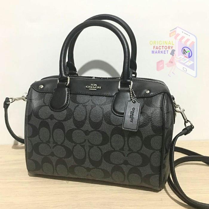 TAS COC 58312 MINI BENNET SATCHEL Signature Canvas Black