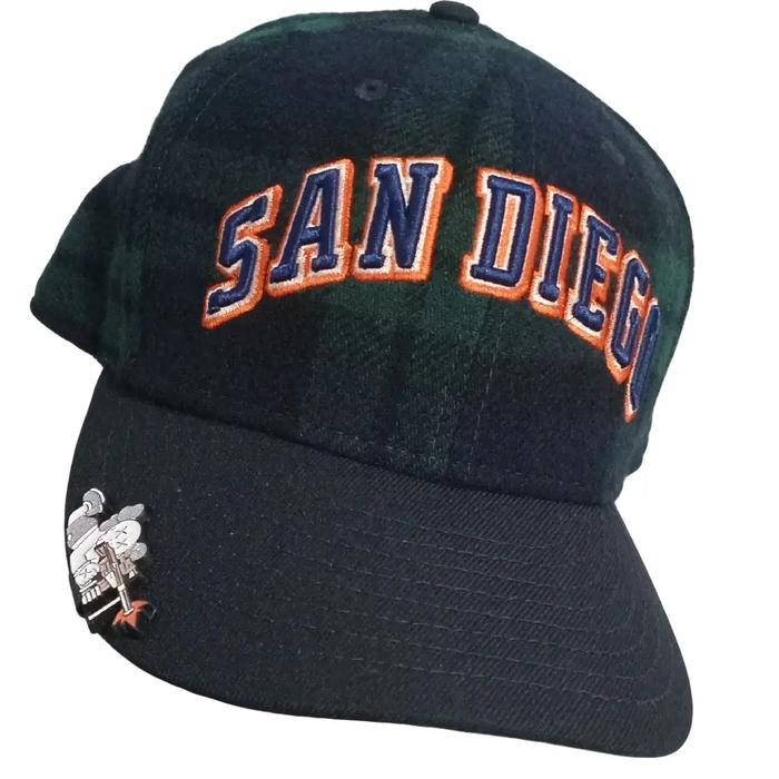 New Era MLB San Diego Cooperstown Collection Original 100% dengan Bonus Pin Caps Ukuran 7 3/8 58,7cm