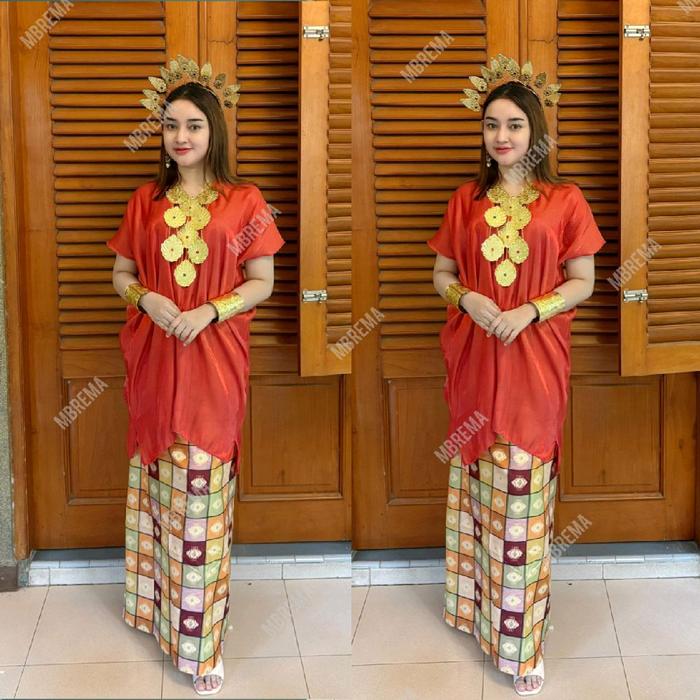 Baju Bodo Adat Bugis Makassar Organza Model Tokko Polos Segiempat Klasik Wanita Remaja Dewasa Dress 