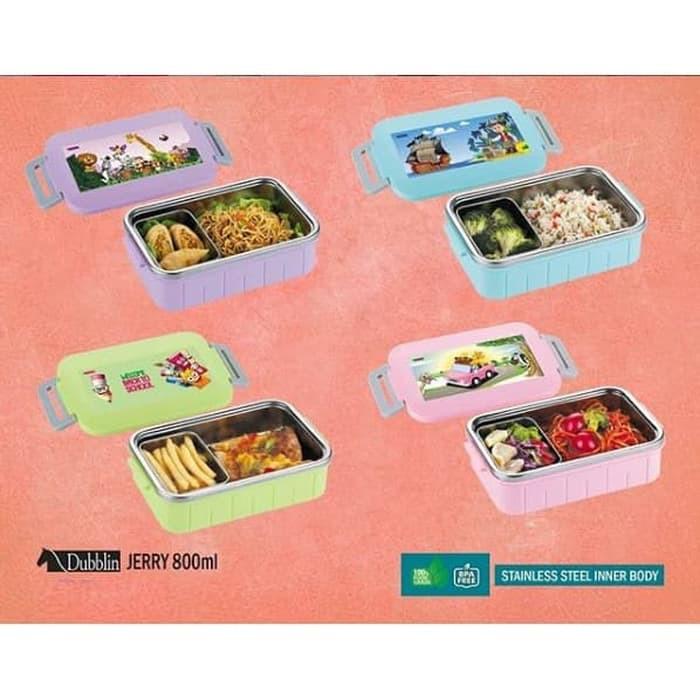 Kotak Makan Jerry / Lunch Box Stainless Bekal Ompreng Dubblin DBN-1880
