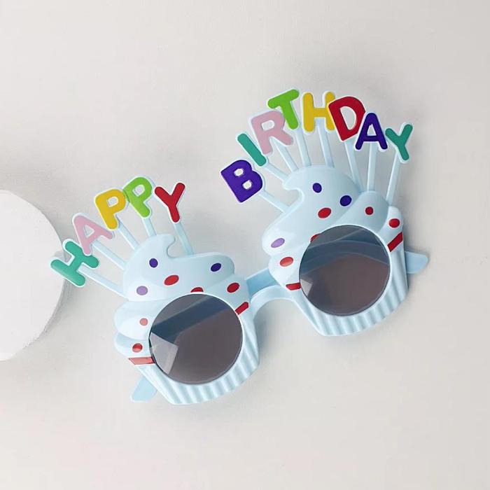 Kacamata Ulang Tahun Pesta Lucu Anak Dewasa Glasses Happy Birthday Party Kids Sunglasses Fashion Adu