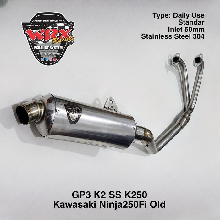Knalpot Wrx Gp3 Ss K250 Ninja250Fi