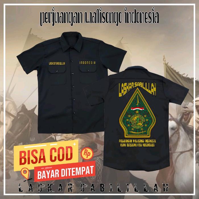 WORKSHIRT LASKAR SABILILLAH TERBARU-KEMEJA ULAMA NUSANTARA-KEMEJA MAJILIS INDONESIA-KEMEJA PERJUANGA