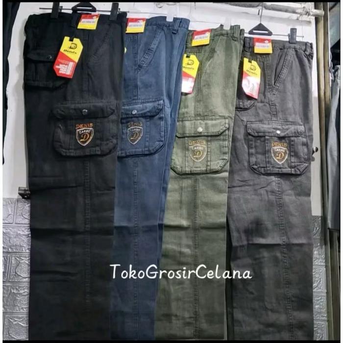 CELANA PANJANG PRIA CARGO SEMI JEANS KEMPOL terlaris