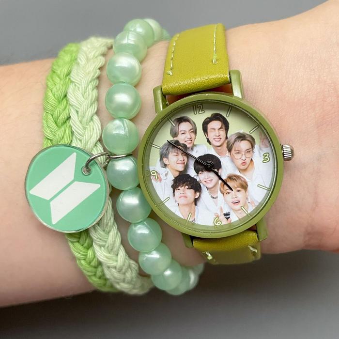 Jam Tangan BTS Sage Green OT7