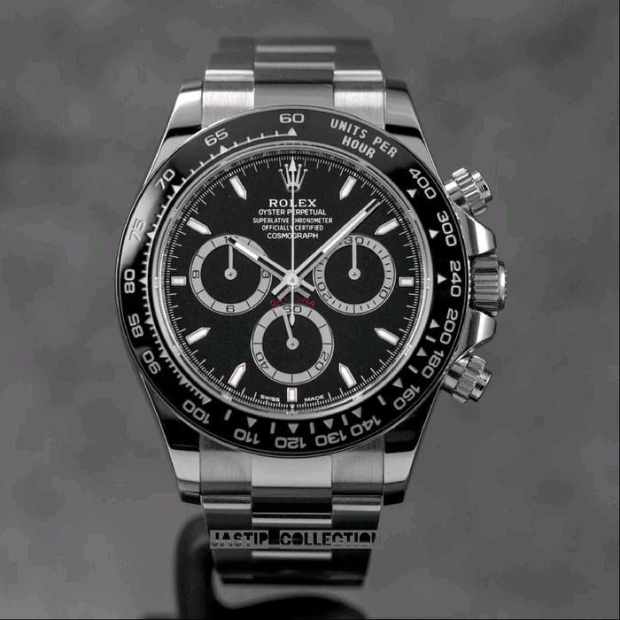 JAM TANGANROLEXDAYTONA BLACK DIAL CERAMIC RING BEZEL