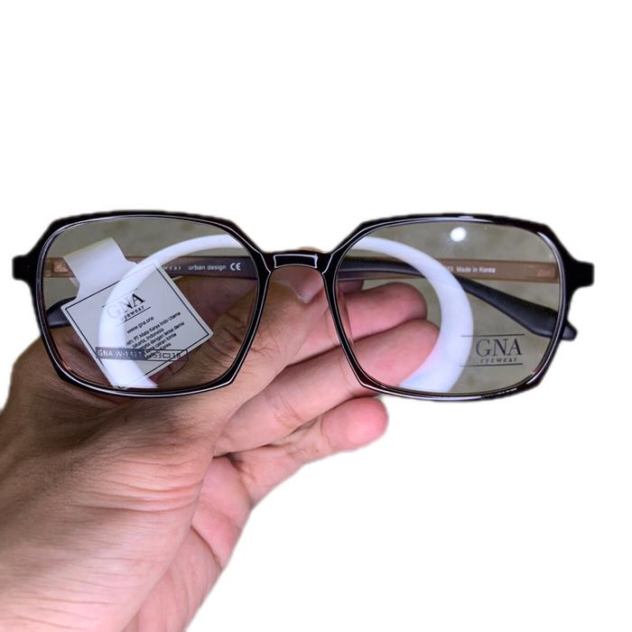 Kacamata GNA Eyewear W-1417 Original Frame - Glasses Blue Blueray Lensa
