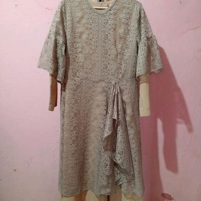 Gamis Outer brokat + inner gamis