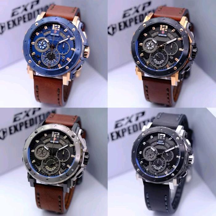 Jam Tangan Pria Expedition 6402 E6402MC E 6402 | Original Kulit Watch