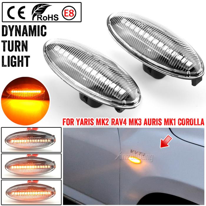 2 Buah Lampu Sein Mobil Dinamis LED Lampu Sein Berurutan