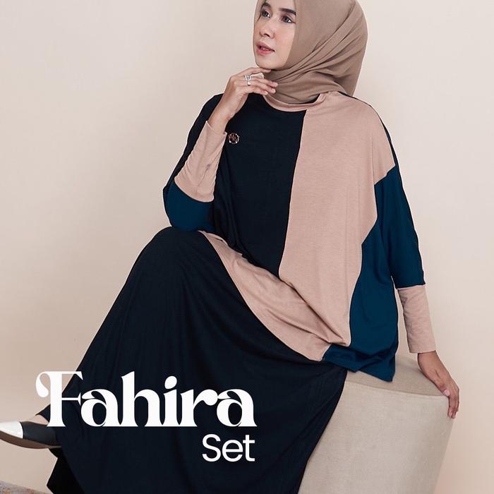 Fahira set by marevi/setrok kaos/casual fashion/bisa cod