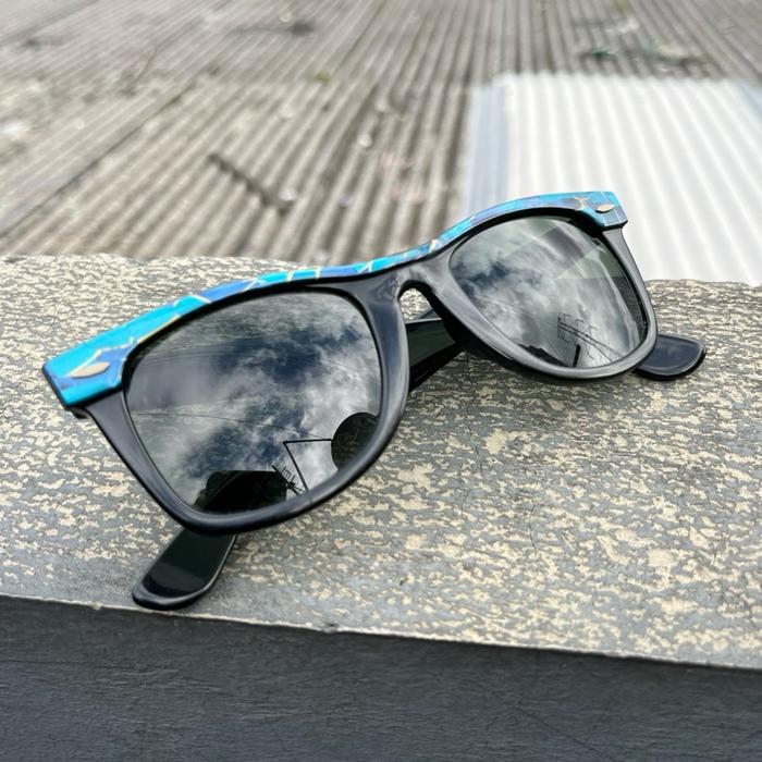 RAY BAN WAYFARER I MOSAIC USA B&L 80S SUNGLASSES"  Size 50 Eyewear