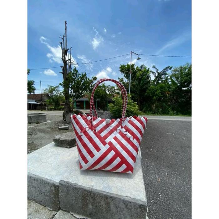 TASANYAMANJR.SHOP - Tas Anyaman Blaster/ Tas anyaman kotak/ Tas souvenir/ Tas sembako/ Tas syukuran/