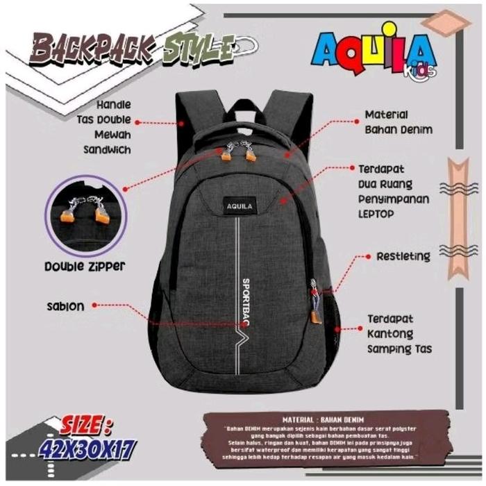 BACKPACK STYLE AQUILA- by aquila