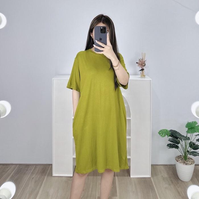 ￼Dress Jumbo Oversize Pocket |  Dress Jumbo Polos | Dress Wanita Jumbo | Najwa Collectionn
