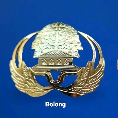 Pin lambang Korpri ASN PNS 3.5mm Magnet dan peniti bahan kuningan bolong sepuh emas Gold 3.5mm