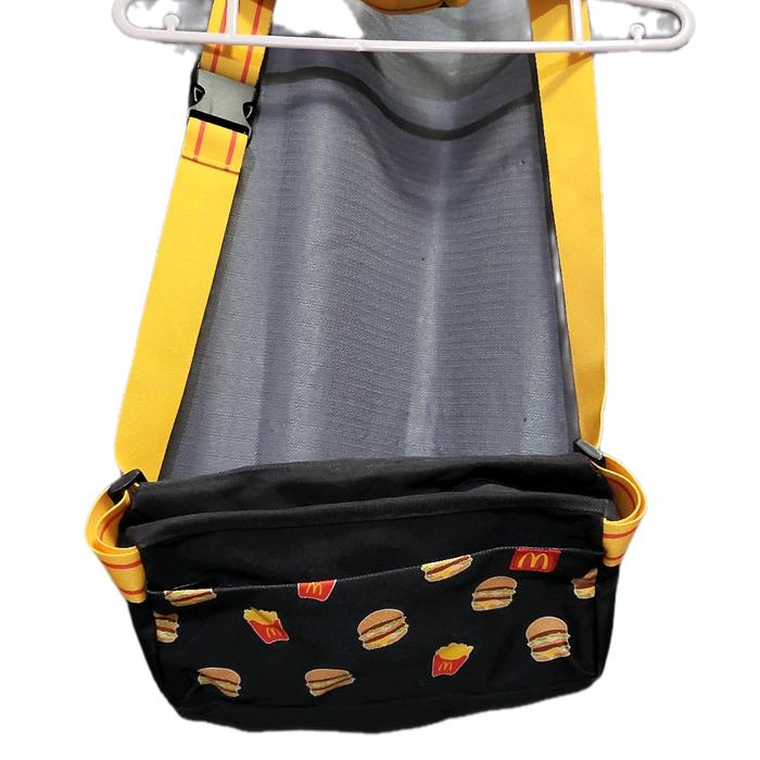 McDonald Tas Slempang Merchandise Antik Unik dengan Desain Makanan Favorit dan Tali Kuning
