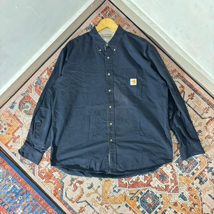 KEMEJA PANJANG CARHARTT DARK NAVY SECOND